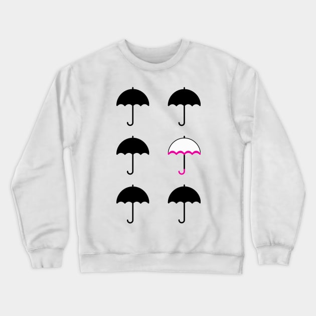 Umbrellas Crewneck Sweatshirt by byebyesally